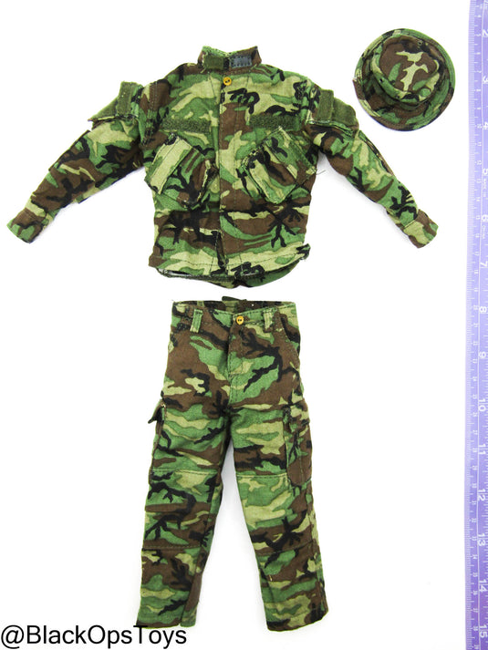 USSOCOM Navy Seal UDT Woodland - Woodland Camo Uniform Set w/Boonie Hat