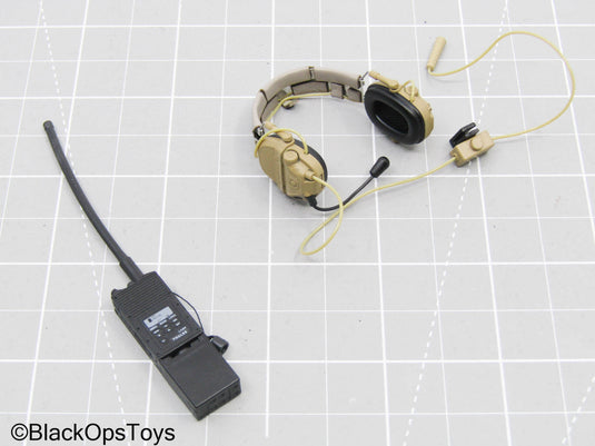 Black Radio w/Antenna & Tan Headset