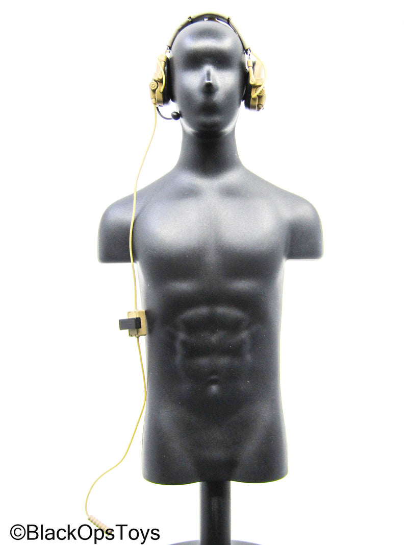 Load image into Gallery viewer, Black Radio w/Antenna &amp; Tan Headset

