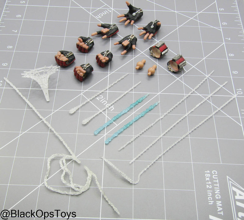 Load image into Gallery viewer, Far From Home - Spiderman - Web Slinging Gloved Hand Set (x8) w/Webs
