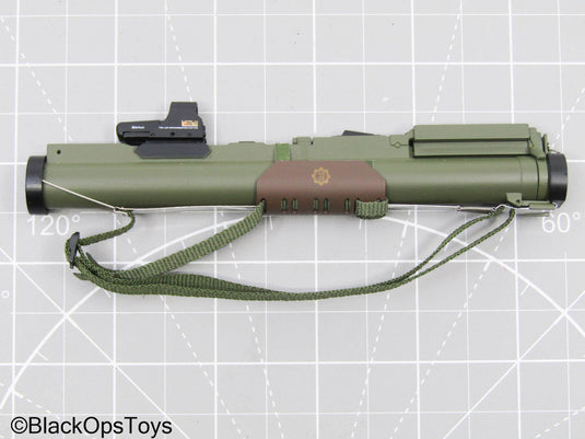 OD Green M72 LAW Rocket Launch w/MOLLE Clip Holster & Red Dot