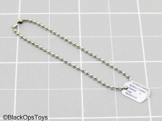 USMC Russell Carson Silver Dog Tag