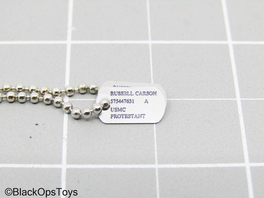USMC Russell Carson Silver Dog Tag