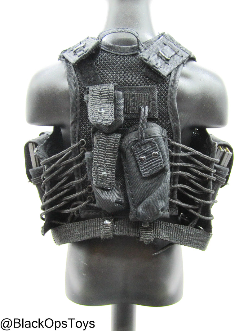 Load image into Gallery viewer, Black Hawk Down - Black Tactical Vest w/Pouch Set
