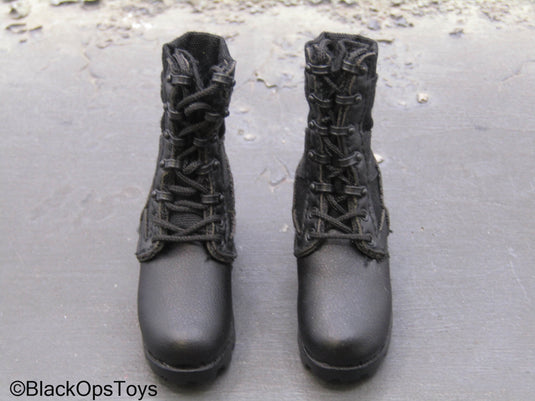 75th Ranger Regiment Airborne Ltd. - Black Combat Boots (Foot Type)