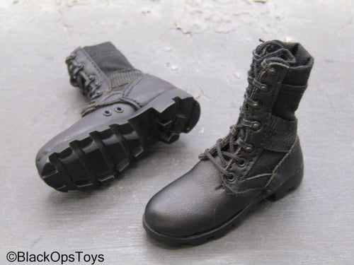 75th Ranger Regiment Airborne Ltd. - Black Combat Boots (Foot Type)