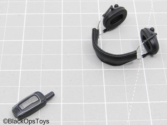 Black Headphones w/Handheld GPS