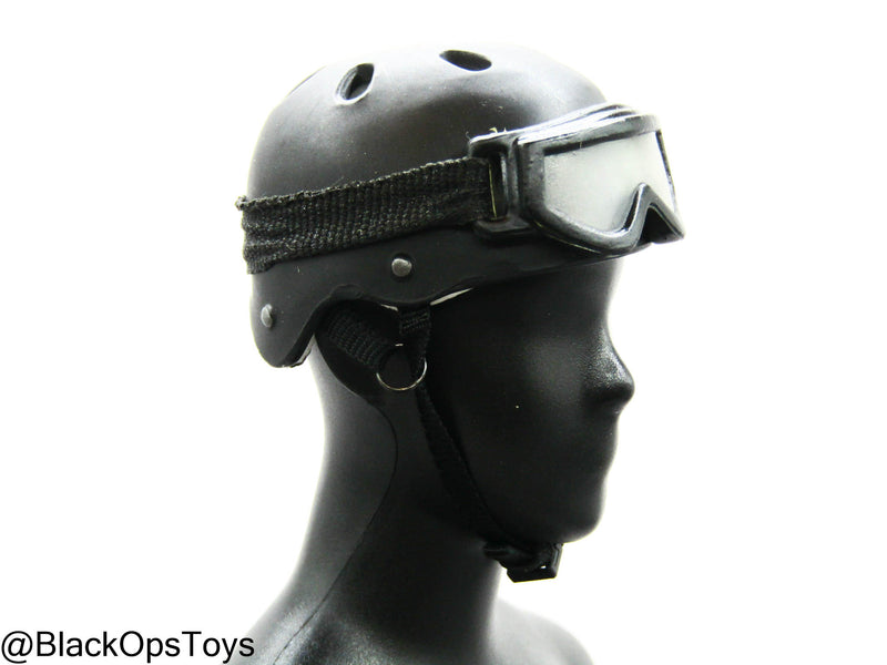 Load image into Gallery viewer, Black Hawk Down - Black Pro Tec Helmet w/Goggles
