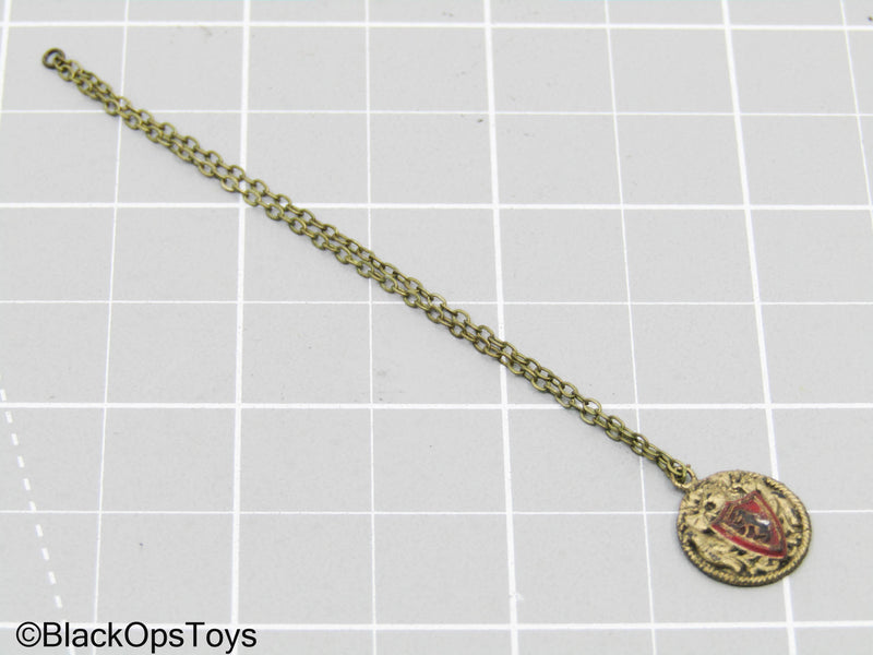 Load image into Gallery viewer, Gold Talisman w/Lion Crest

