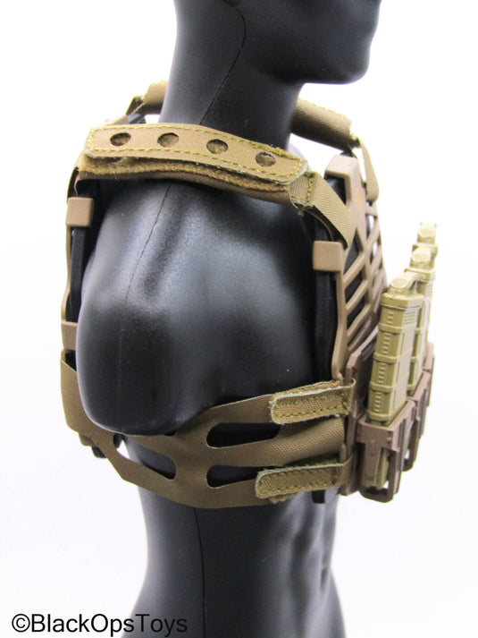 PMC - Dark Brown MOLLE Body Armor w/Mags