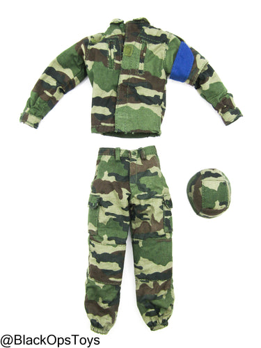 French Northern Woodland Camo Uniform Set w/Helmet