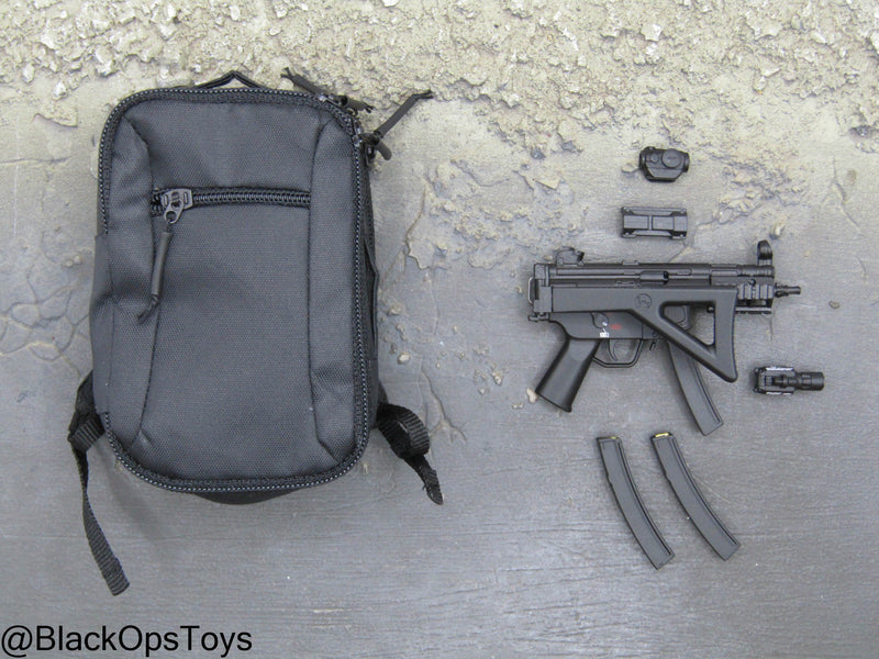 Load image into Gallery viewer, SMU - Coalition Forces - Black Low Profile Concealment Bag w/MP5 SMG
