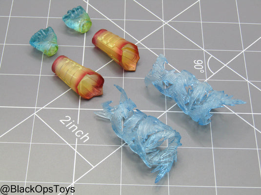 Captain Marvel - Transparent Hand Set w/Gauntlets & Photon Blast FX