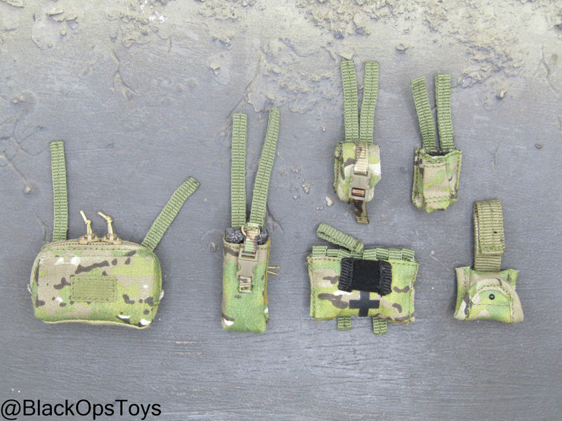 Load image into Gallery viewer, SMU - Coalition Forces - Multicam MOLLE Pouch Set

