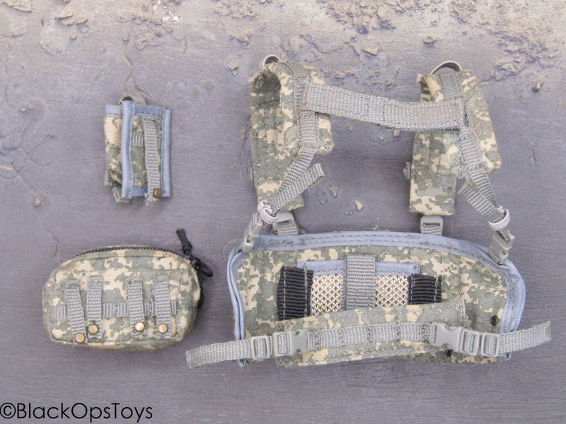 Acu Chest Rigs CIA - ACU Camo Chest Rig w/Pouches – BlackOpsToys