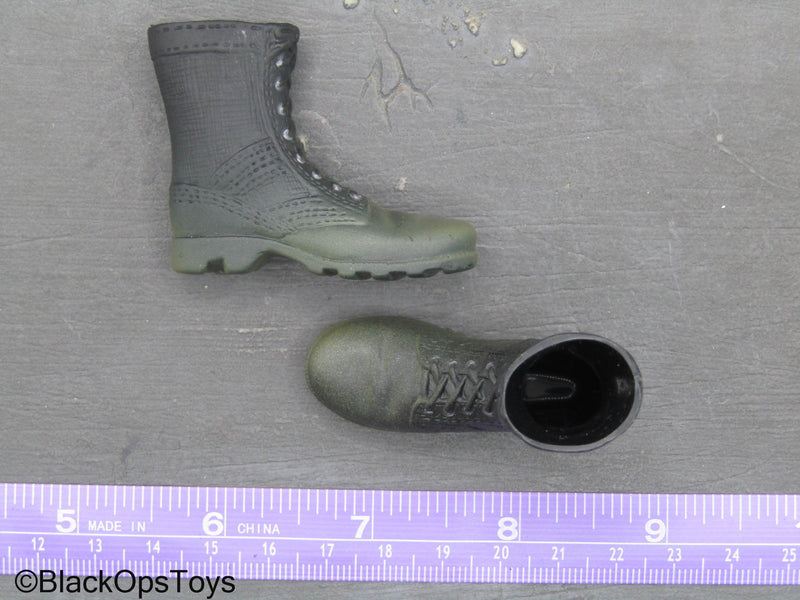 Load image into Gallery viewer, Soldiers Of The World - Vietnam Weathered Black Jungle Boots (Foot Type)
