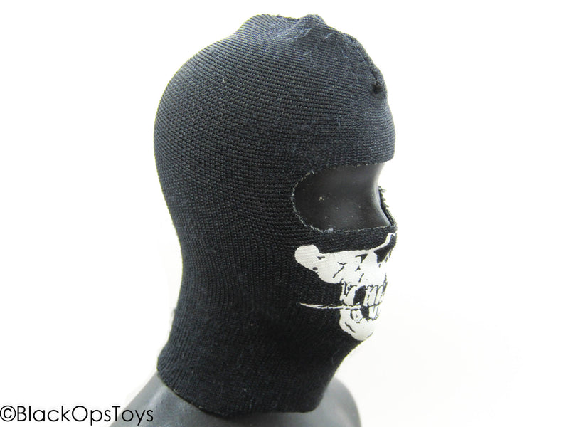 Load image into Gallery viewer, Black Balaclava w/Skull Design
