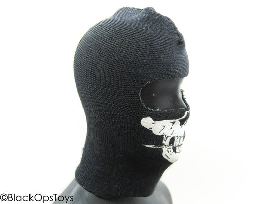 Black Balaclava w/Skull Design