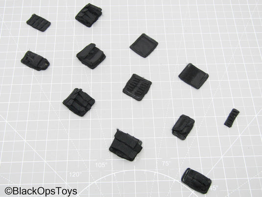 Black Hook & Loop Tactical Patch Set