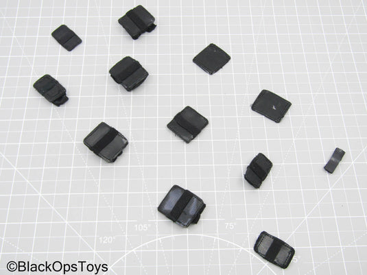 Black Hook & Loop Tactical Patch Set