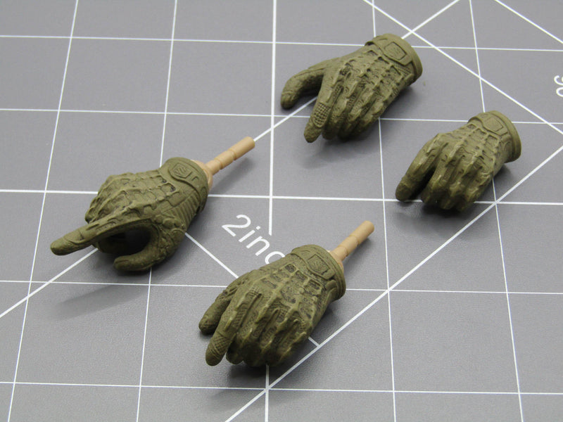 Load image into Gallery viewer, Paramilitary Forces Op. A - OD Green Gloved Hand Set (x4)
