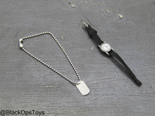 Vietnam War US Army - Watch & Dog Tags