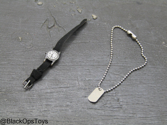 Vietnam War US Army - Watch & Dog Tags
