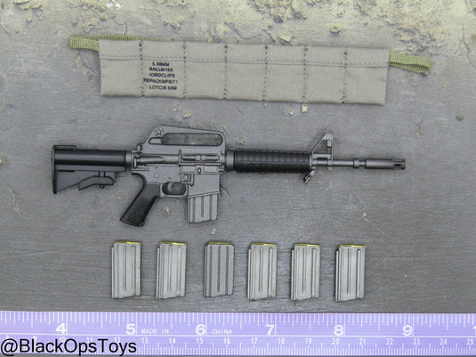 Vietnam War US Army - CAR-15 Assult Rifle w/Bandoleer
