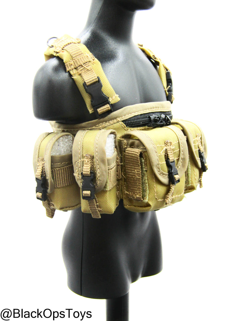 PMC - FDE Tan Machine Gunner LMG Chest Rig – BlackOpsToys