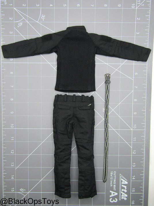 Paramilitary Forces Op. B - Black Uniform Set w/Belt
