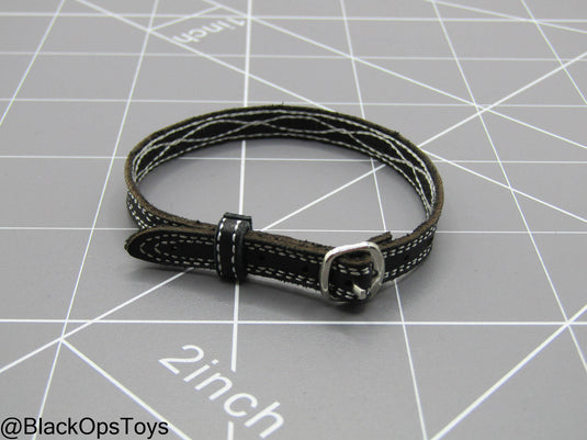 Paramilitary Forces Op. B - Black Detailed Leather Like Belt