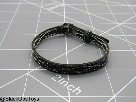 Paramilitary Forces Op. B - Black Detailed Leather Like Belt
