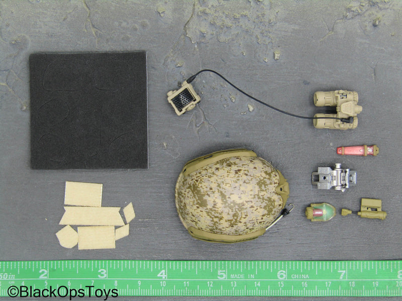 Load image into Gallery viewer, CBRN Assault Team - AOR1 Camo Helmet w/NVG Set
