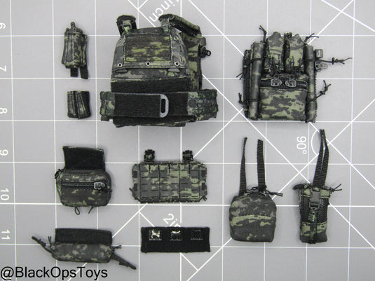 Paramilitary Forces Op. B - Black Multicam Plate Carrier Set