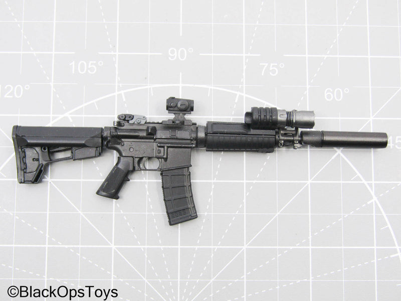 Load image into Gallery viewer, Black M4 Carbine Rifle w/Weapon Attachments
