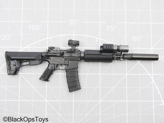 Black M4 Carbine Rifle w/Weapon Attachments