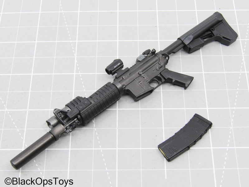 Load image into Gallery viewer, Black M4 Carbine Rifle w/Weapon Attachments
