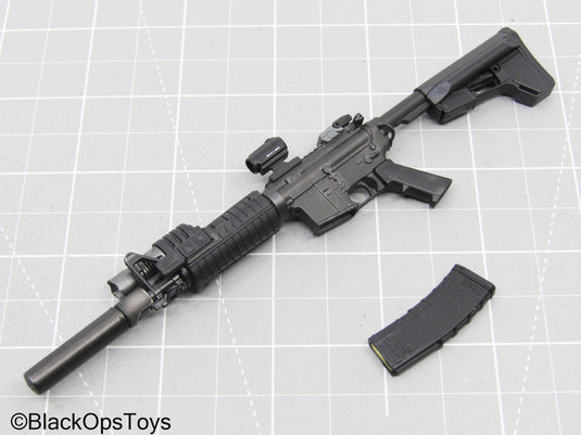 Black M4 Carbine Rifle w/Weapon Attachments