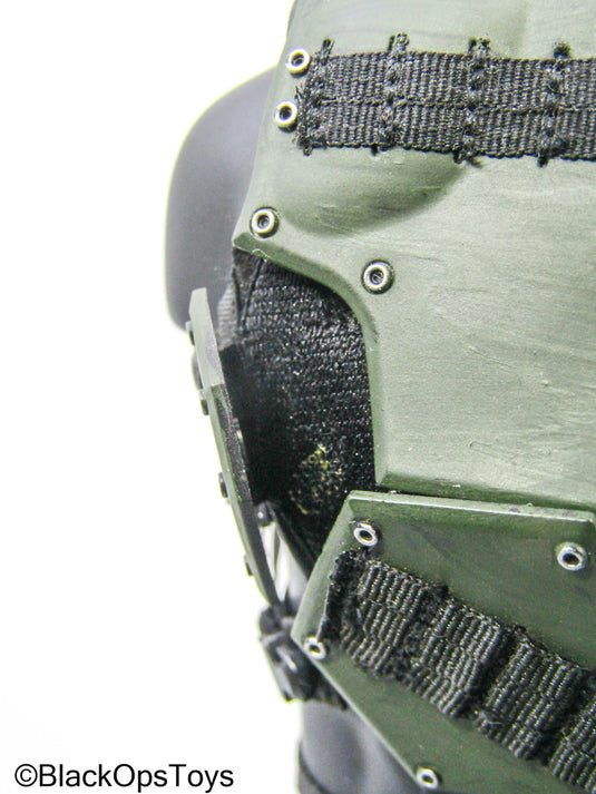 OD Green Padded Body Armor w/Black Belt (READ DESC)