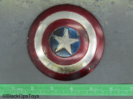 Custom - Captain America - Die Cast Metal Battle Damaged Shield