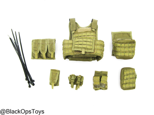ODA SF Team Leader - FDE Tan MOLLE Plate Carrier w/Pouch Set