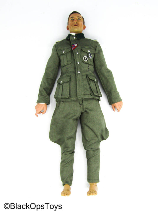 WWII - German WH Infantry - Male Body w/Head Sculpt & Green Uniform