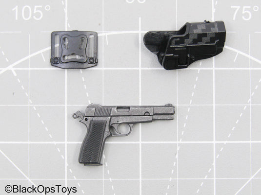 Grey Browning High Power Pistol w/Holster
