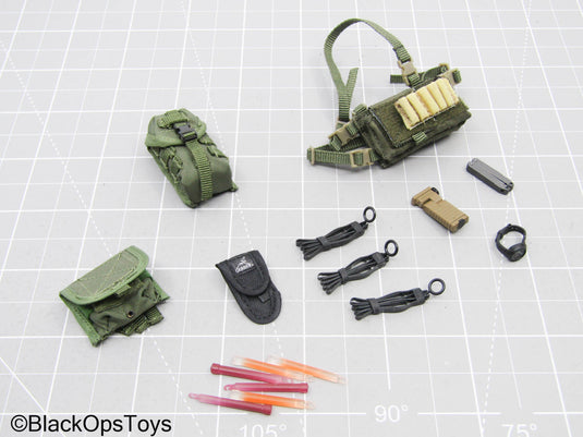 OD Green Chest Rig w/Pouch & Gear Set