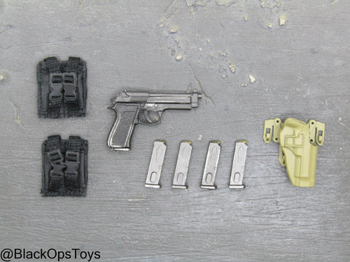 ODA SF Team Leader - M9 Beretta Pistol w/Holster & Pouch Set
