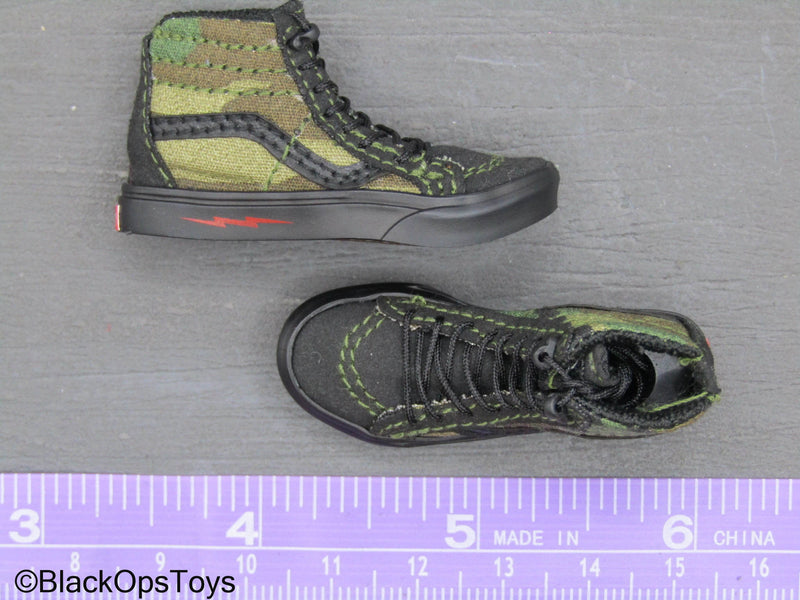 Load image into Gallery viewer, Veteran Tactical Instructor Chapt. 2 - Woodland High op Sk8 Shoes (Peg Type)
