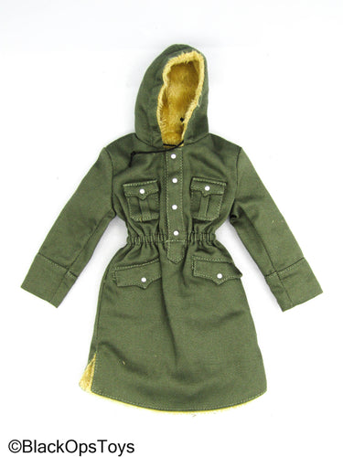 WWII - German SS-Panzer Div - Green Cold Weather Hooded Coat