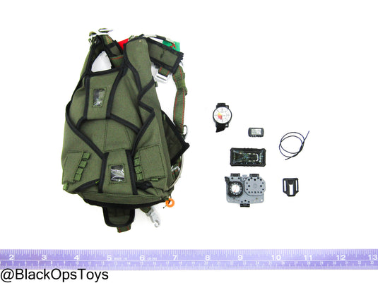 ZERT SDS13 Remastered - OD Green Parachute w/Navboard FlipMod Set