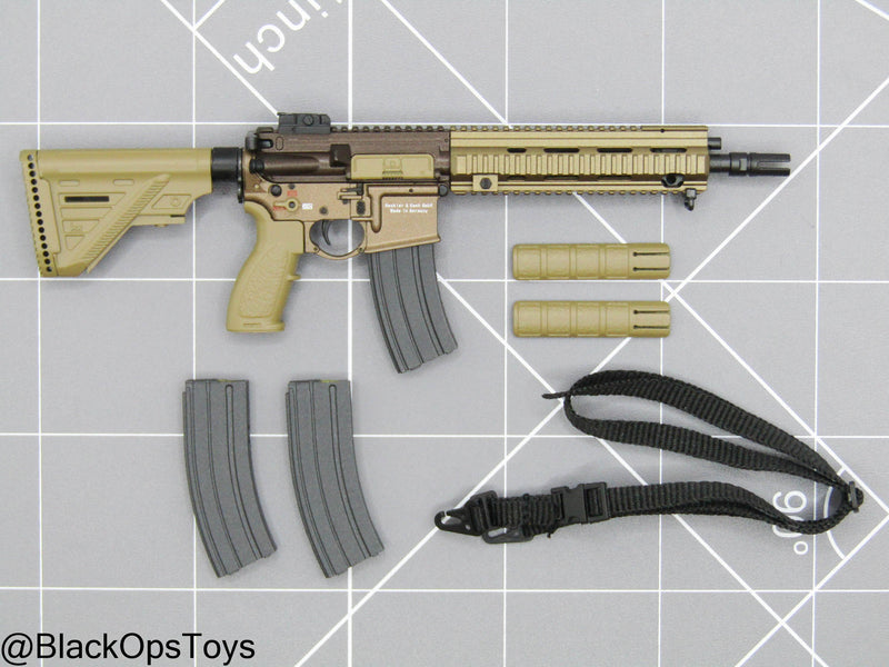 Load image into Gallery viewer, Special Forces Weapon Set G - Bronze HK416 Rifle w/Sling
