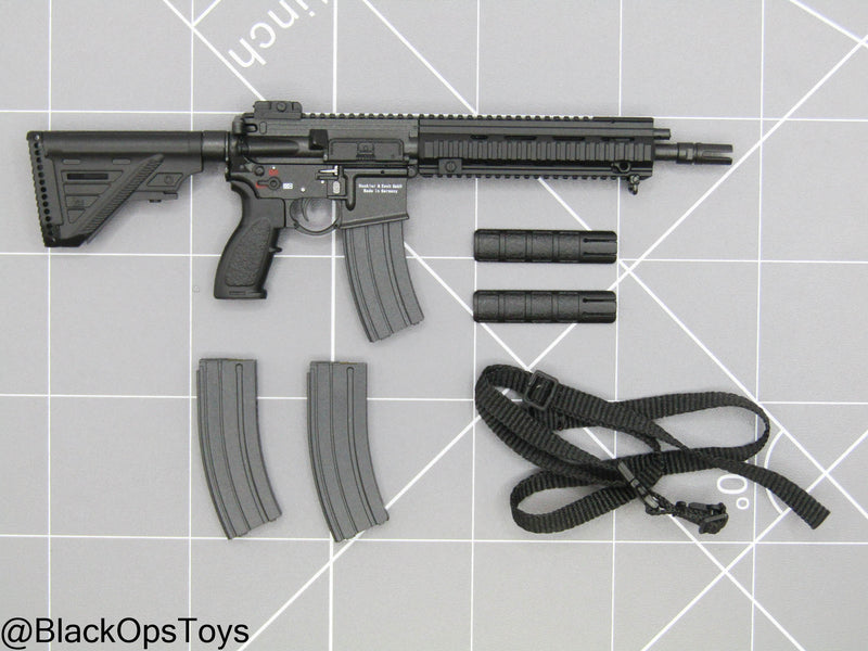 Load image into Gallery viewer, Special Forces Weapon Set G - Black HK416 Rifle w/Sling
